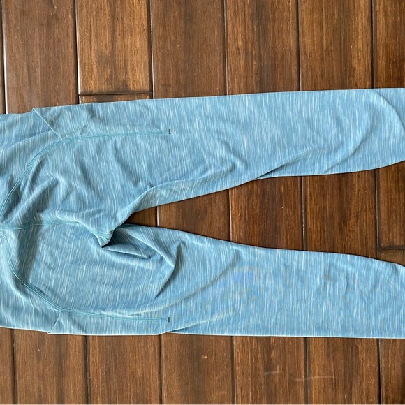 Lululemon Power Thru High Rise Tight Heathered Capture Blue size 10 - Picture 10 of 10
